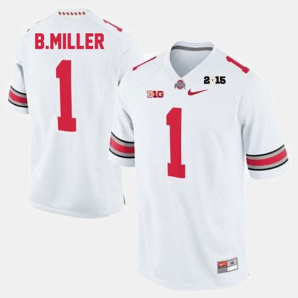 Ohio State Buckeyes Braxton Miller Men's #1 White College Football Jersey 2404UEUO1